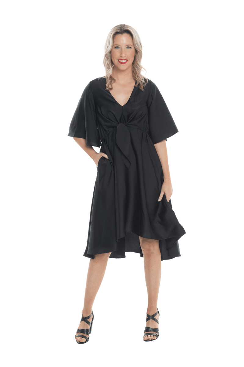 DELILAH BREASTFEEDING COCKTAIL DRESS BLACK - FINAL SALE Mama Clothing DELILAH BREASTFEEDING COCKTAIL DRESS BLACK - FINAL SALE Mama Clothing