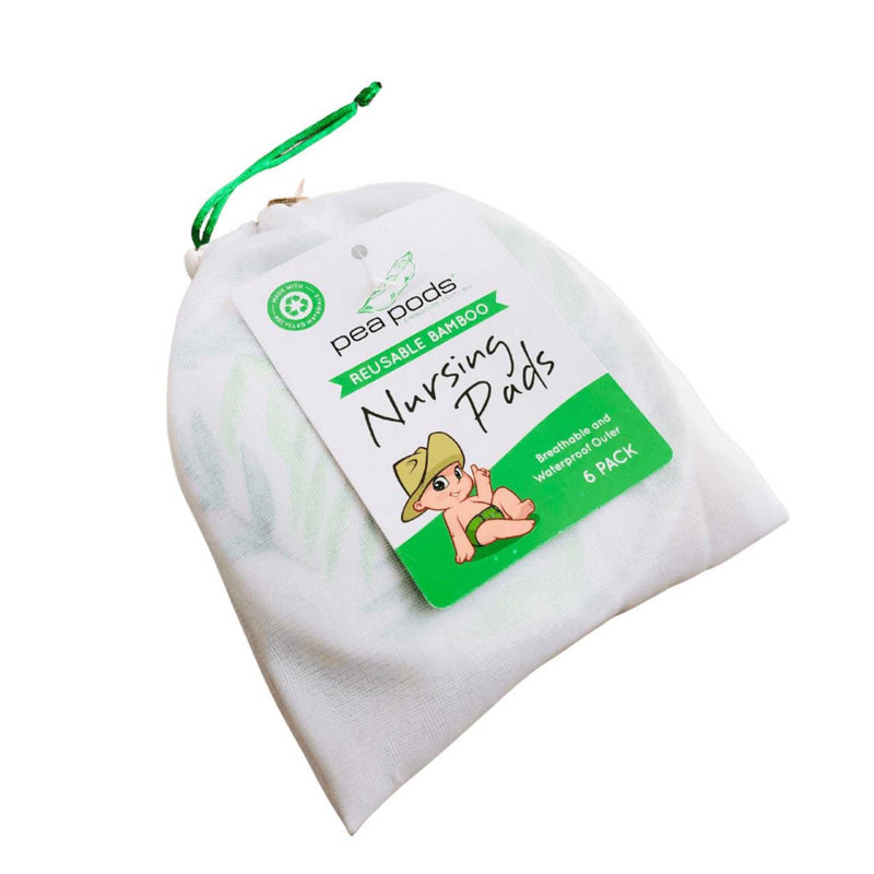 REUSABLE BAMBOO NURSING PADS PEA PODS