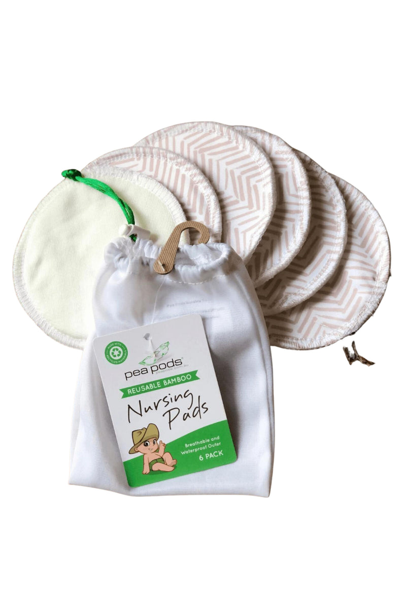 REUSABLE BAMBOO NURSING PADS PEA PODS