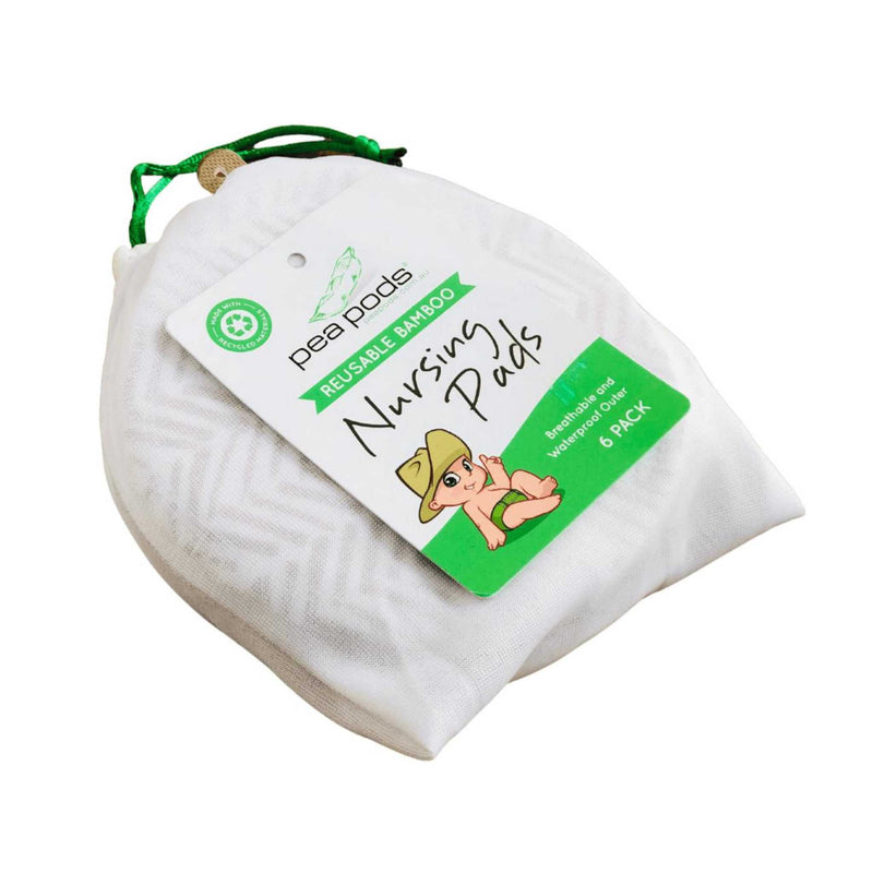 REUSABLE BAMBOO NURSING PADS PEA PODS