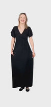 PHOEBE BREASTFEEDING MAXI DRESS BLACK