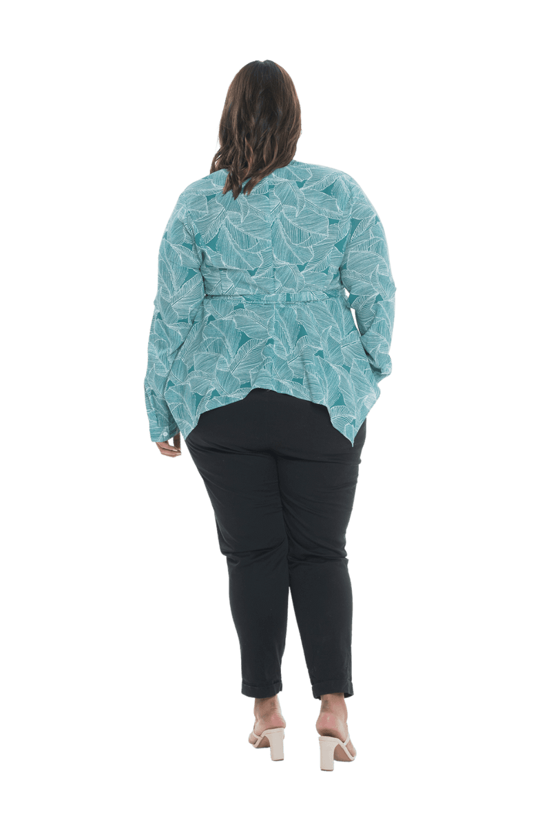 CLEO BREASTFEEDING TOP GREEN PRINT - FINAL SALE