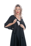 DELILAH BREASTFEEDING COCKTAIL DRESS BLACK