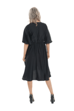 DELILAH BREASTFEEDING COCKTAIL DRESS BLACK