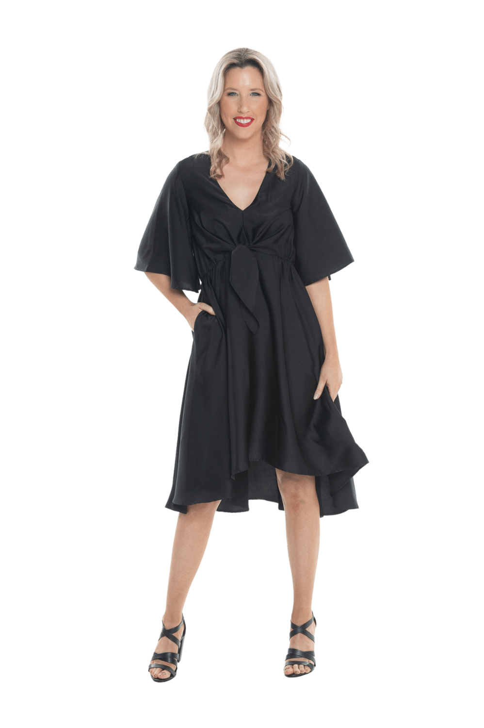 DELILAH BREASTFEEDING COCKTAIL DRESS BLACK - FINAL SALE Mama Clothing DELILAH BREASTFEEDING COCKTAIL DRESS BLACK - FINAL SALE Mama Clothing