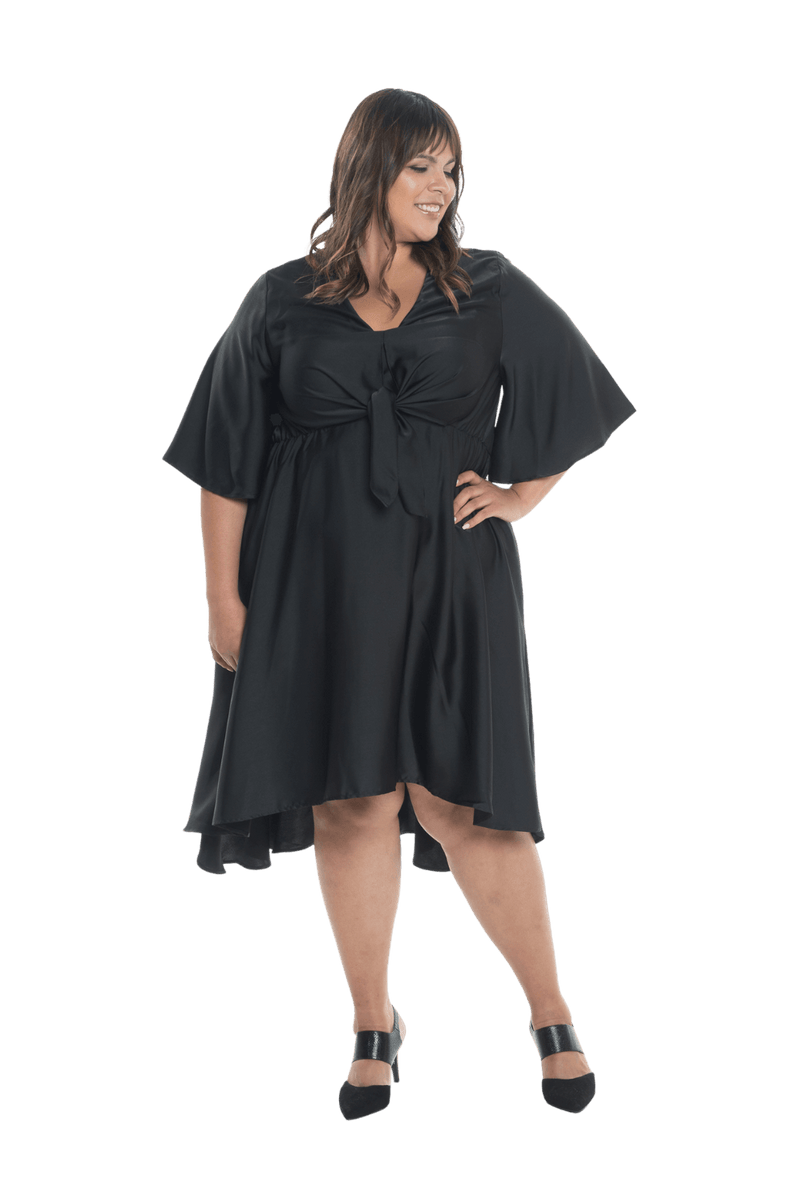 DELILAH BREASTFEEDING COCKTAIL DRESS BLACK