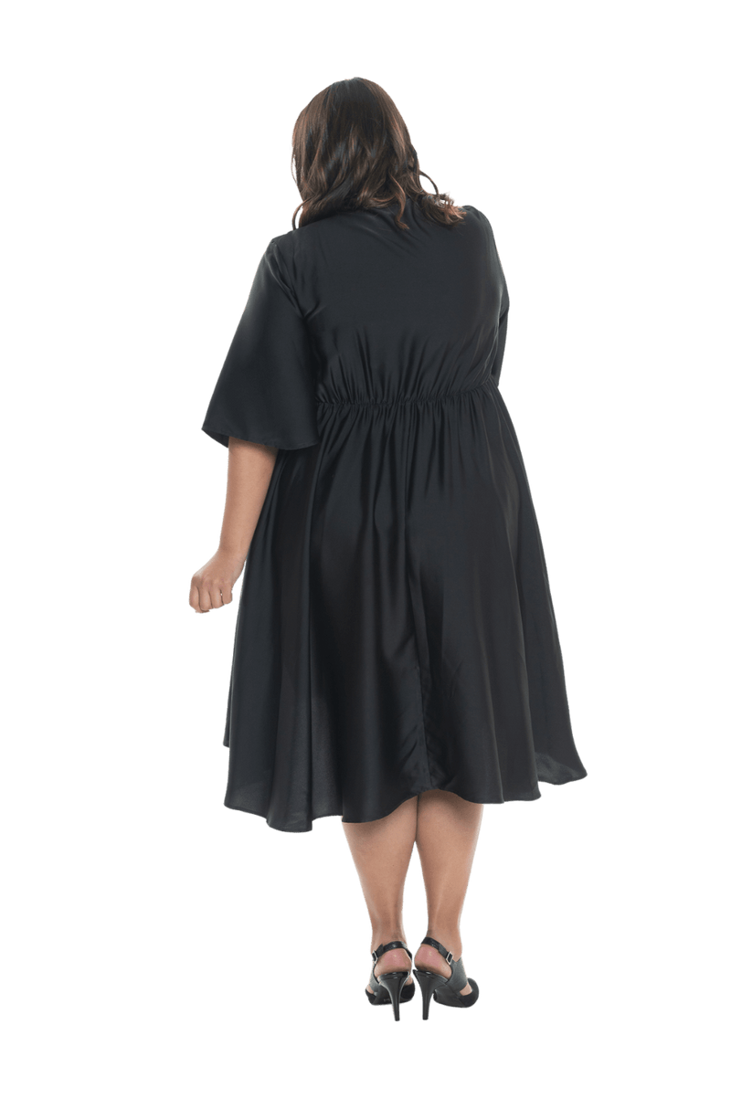 DELILAH BREASTFEEDING COCKTAIL DRESS BLACK