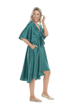 DELILAH BREASTFEEDING COCKTAIL DRESS JADE GREEN