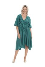 DELILAH BREASTFEEDING COCKTAIL DRESS JADE GREEN