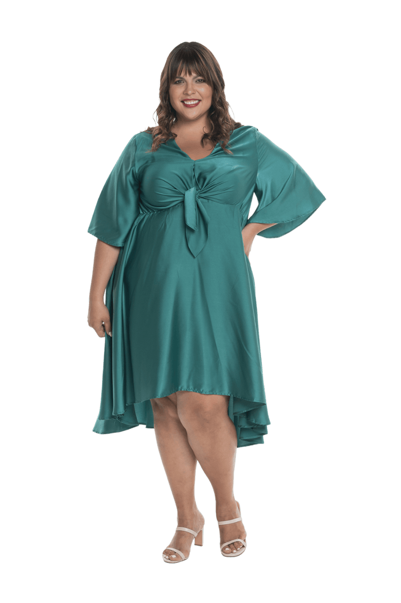 DELILAH BREASTFEEDING COCKTAIL DRESS JADE GREEN