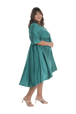 DELILAH BREASTFEEDING COCKTAIL DRESS JADE GREEN