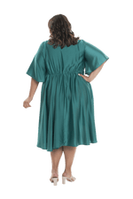 DELILAH BREASTFEEDING COCKTAIL DRESS JADE GREEN