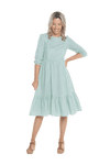 DOROTHY BREASTFEEDING DRESS GREEN GINGHAM