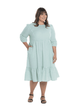 DOROTHY BREASTFEEDING DRESS GREEN GINGHAM