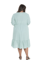 DOROTHY BREASTFEEDING DRESS GREEN GINGHAM