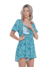 FRANKIE BREASTFEEDING PLAYSUIT GREEN PRINT