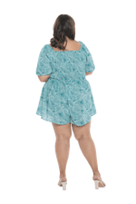 FRANKIE BREASTFEEDING PLAYSUIT GREEN PRINT