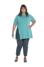 SLOAN BREASTFEEDING TEE TEAL - FINAL SALE