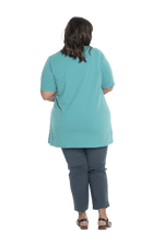 SLOAN BREASTFEEDING TEE TEAL - FINAL SALE