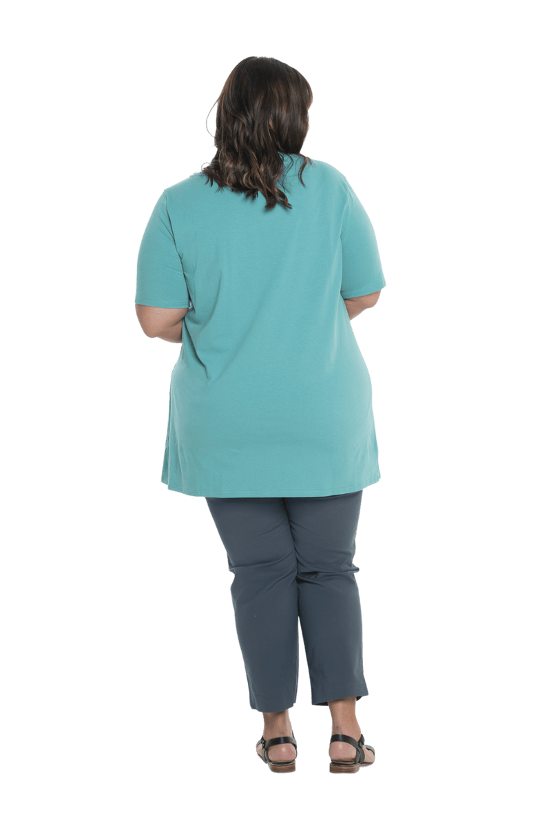 SLOAN BREASTFEEDING TEE TEAL - FINAL SALE