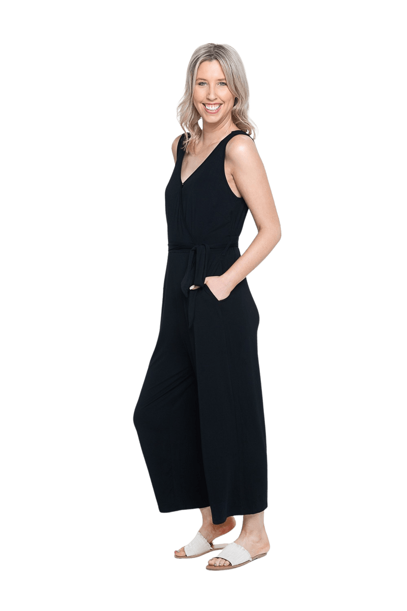 JESSE BREASTFEEDING JUMPSUIT BLACK – Mama Clothing