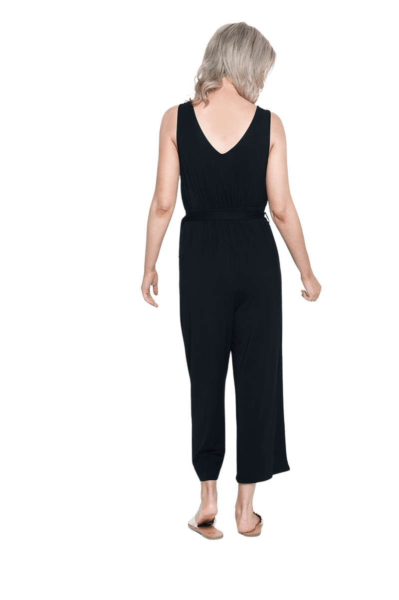 Black jumpsuit top size 6